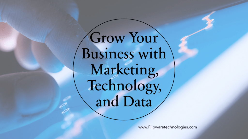 Marketing, digital transformation, technology  data business growth